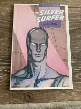 The Silver Surfer Parable Hardcover Stan Lee Moebius 1988 Epic Comics Oop Rare
