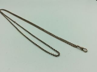 Fantastic Antique Victorian 9ct Rolled Gold Long Guard Long Necklace Chain