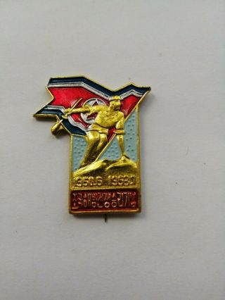 North Korea Dprk Military Rare Badge Pin Patriotic Propaganda