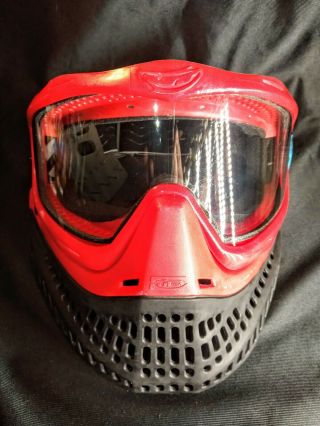 Jt Proflex Paintball Mask Red Rarely Face Protection Pro Flex Paint Ball