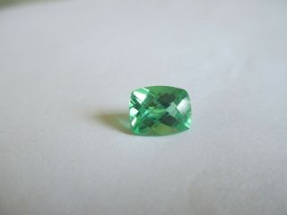 2.  58ct Loose Antique Cut Green Quartz Gemstone 9 X 7mm