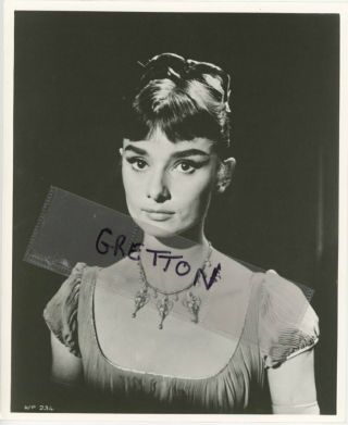 Gorgeous Audrey Hepburn Rare Studio Portrait Photo 1