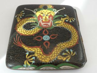 Chinese Dragon Cloisonné Cigarette Case