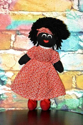 Elka Vintage Black Female African American Doll 60 