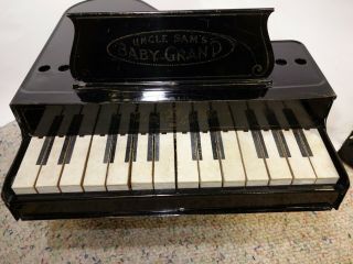 ANTIQUE Rare Early 1900’s Uncle Sam ' s Baby Grand Piano 2