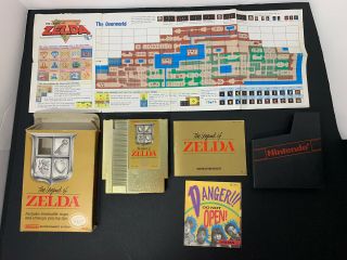 1987 The Legend Of Zelda Nes Nintendo Complete Cib Star Code Box Rare