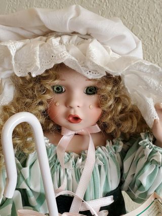 Vintage Wendy Lawton Little Bo Peep Porcelain Doll 15” Ashton Drake 1993
