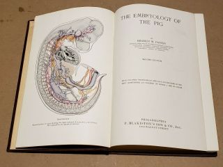 The Embryology Of The Pig Antique Medical Book