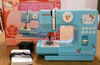 Rare Hello Kitty Sew Pretty Sew Perfect Sewing Machine Janome