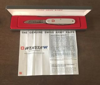 Wenger 100th Anniversary Swiss Army Knife Alox Limited Edition Rare Victorinox