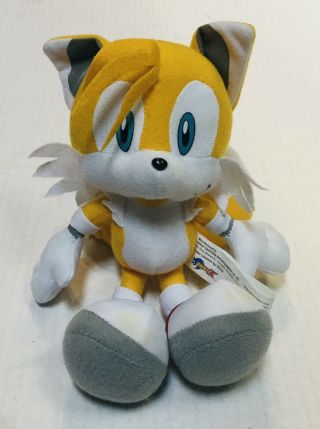Rare Official Sega Prize 8” Sonic X Tails Sonic Plush Toy Doll 2003