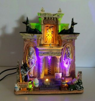 Lemax Halloween Spooky Town " Cursed Tomb " Rare In Open Box - 2007