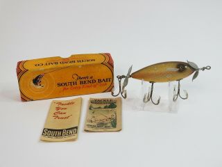 Vintage South Bend Surf - Oreno No.  963 Fishing Lure W/ Box & Catalogs