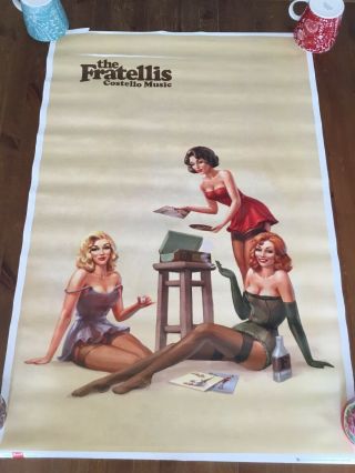 Rare Official Uk Promo Poster For The Fratellis Costello Music