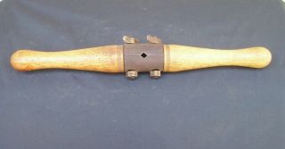 Antique Vintage Millers Falls No.  2 Wooden Auger Drill Bit Handle Woodworking