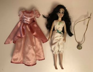 Disney Little Mermaid Ii Ariel’s Daughter Melody 9” Doll Dress Necklace Rare