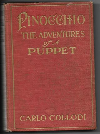 Pinocchio The Adventures Of A Puppet1909 Carlo Collodi Rare Us1sted In English