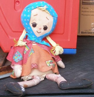 1964 Tatters Cloth Talking Doll By Mattel - Needs Pull String,  Other Repair