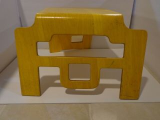 Kin - Der - Link Stool Childrens Chair Bashir Zivari Rare Lacquered Bent Plywood