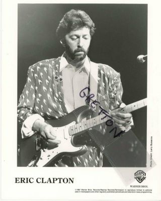 Eric Clapton Rare Record Promo Photo