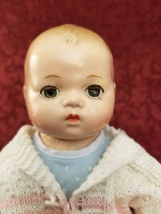 Vintage Alexander Baby Doll Composition & Clothe Sleep Eyes 11 Inches Cute