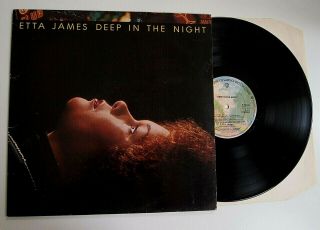 Etta James - Deep In The Night Lp Vinyl Ex/ex Rare 1978 Uk 1st Press Album