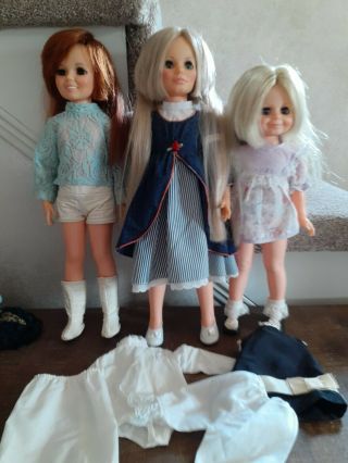 Vintage Ideal Crissy Family Dolls Chrissy,  Velvet,  Kerry