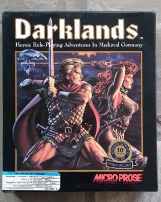 Darklands Microprose Classic Rpg (ibm,  1992) Rare Vintage Pc Software