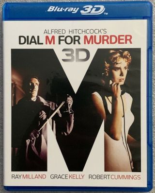 Dial M For Murder 3d/2d Blu Ray Rare Oop World Wide Buy It Now