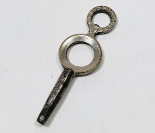 Antique 1874 Silver Tone Pocket Watch Key Winder