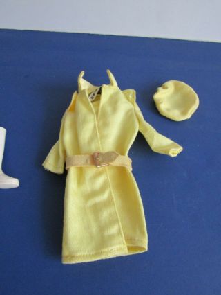 Vtg 1965 Barbie SKIPPER Doll 1916 Rain Or Shine Yellow Raincoat Hat Boots 2
