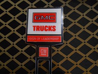 RARE 1/25 Scale Model GMC TRUCKS Desktop Dealership Sign General Motors 2