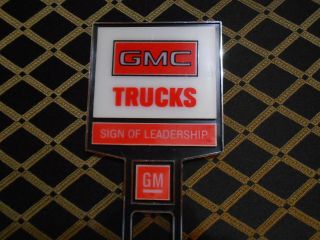 RARE 1/25 Scale Model GMC TRUCKS Desktop Dealership Sign General Motors 3