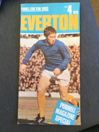 1970 Everton Purnell Star Team Series No.  4 Rare Has Colour & B&w Pics