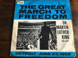 Dr.  Martin Luther King - The Great March To Freedom - Mega Rare Vinyl Lp
