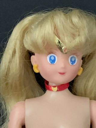 Vintage 2000 Irwin Toy Sailor Moon 12” Doll Nude With Boots & Collar