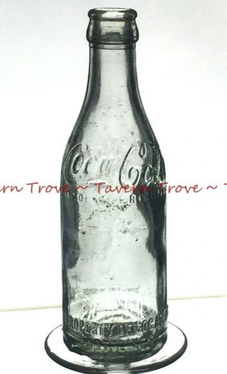 Rare 1910s Georgia Milledgeville Coca - Cola 6½oz Straight Side Bottle