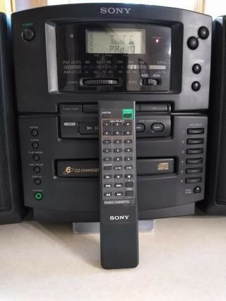 Sony Cfd - 606 Rare & Pristine Complete Unit All - In - One Mega - Bass Cd Stereo System