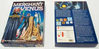 Avalon Hill Merchant Of Venus Sci - Fi Trading Game,  Rare 1988 Ed.  Vg Complete