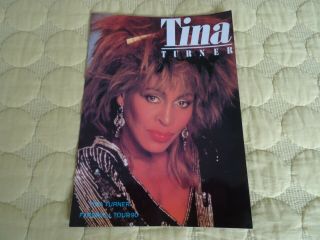 Tina Turner Foreign Affair World Tour 1990 Unofficial Programme Rare Steamy Wind