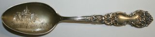 Vintage M E Church Upper Sandusky Ohio Sterling Silver 5 1/8 " Souvenir Spoon