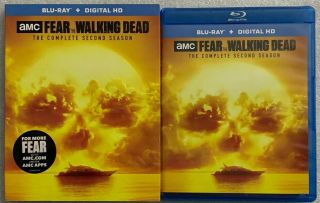 Amc Fear The Walking Dead The Complete Second Season Blu Ray,  Rare Oop Slipcover