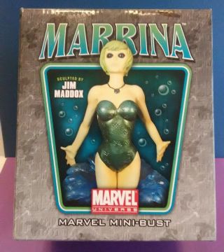 Bowen Marvel Designs Marrina Mini Bust 340/1000 Marvel Comics Toys Statue Rare
