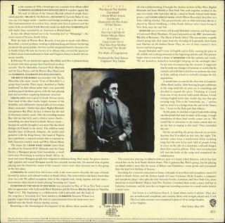 PAUL SIMON Graceland Rare 1986 German Warners 11 - track vinyl LP NEAR 2