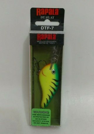 Rapala Dt - Flat 7 Crankbait Fishing Lure - Firetiger