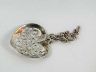 Antique Sterling Silver Nut Bonbon Scoop Campbell Metcalf Silver Unknown Pattern