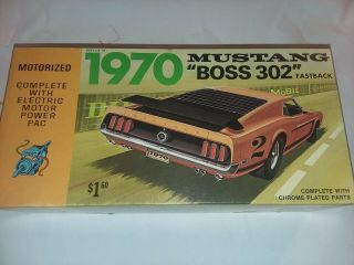 Palmer 1970 Mustang Boss 302 Scale Car Model Kit No.  M703