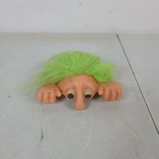 Peekin Zeke Toy - Troll Doll Googly Eye 4.  75 Inches - 1997 Green