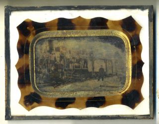 Rare 1/4 Plate Ambrotype / Framed