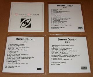 Duran Duran The Singles Box Set 1981 - 1985 Very Rare Advance 3 X Cd Set